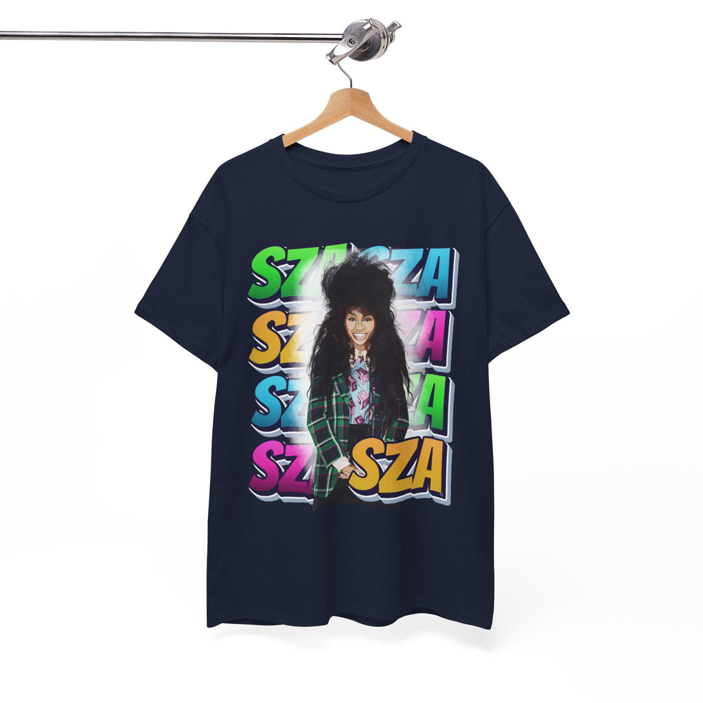 Sza Portrait Graphic Tee — Colorful Retro SZA Fan Shirt