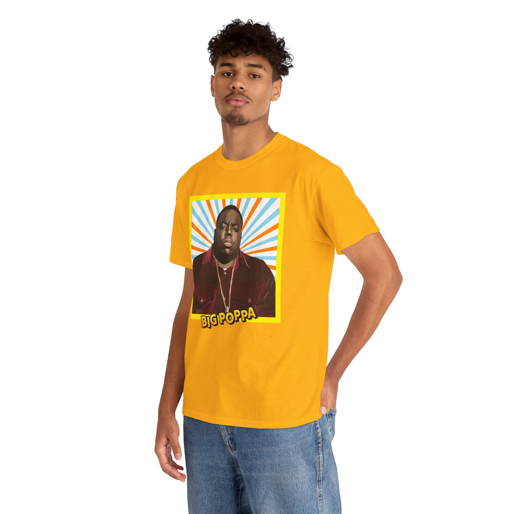 Graphic Tee — "Big Poppa" Retro Portrait T-Shirt