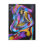 'Last Weekend' - Abstract Colorful Sensual Canvas Print — Matte Stretched Wall Art