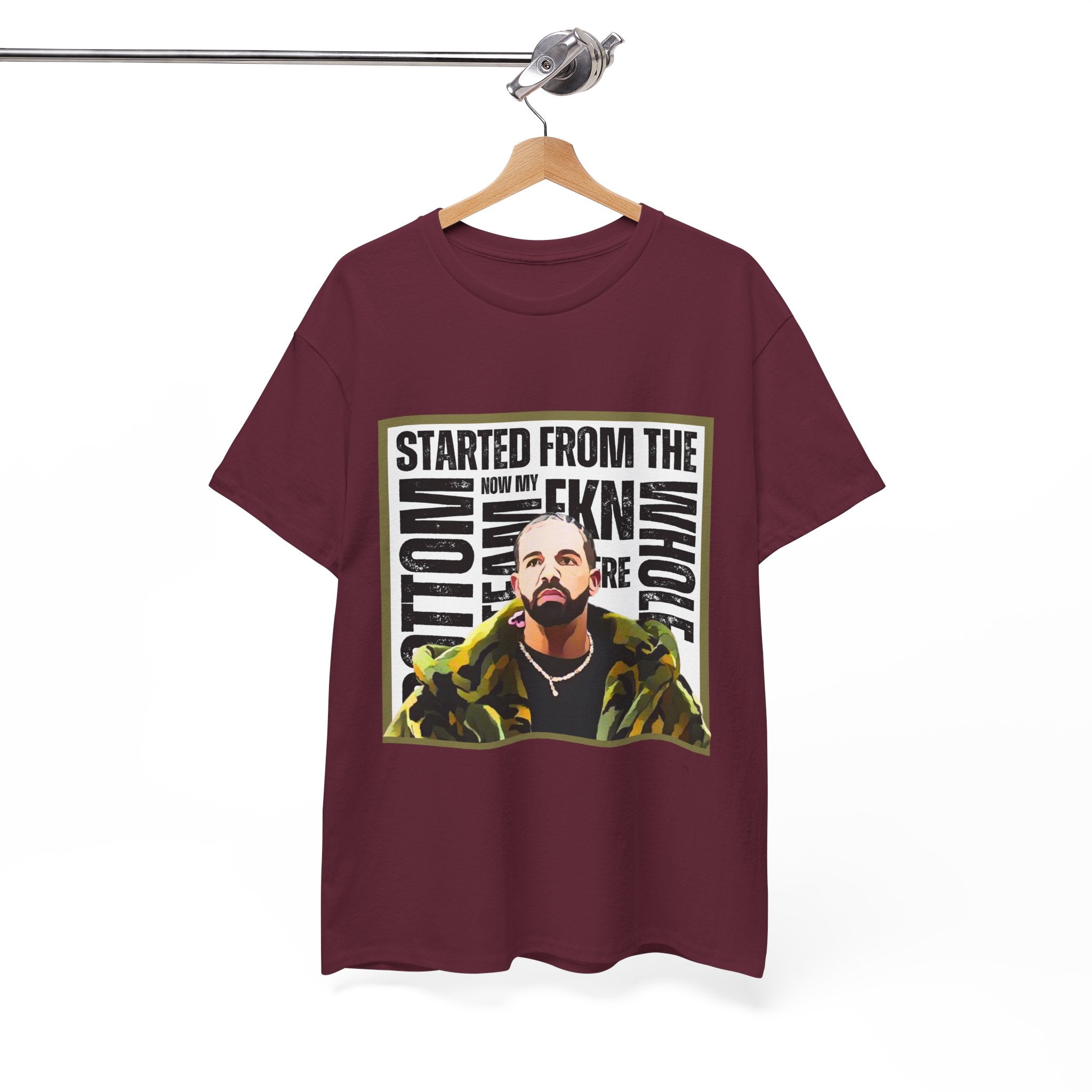 Drake "Started From The Bottom" Graphic Cartoon Tee