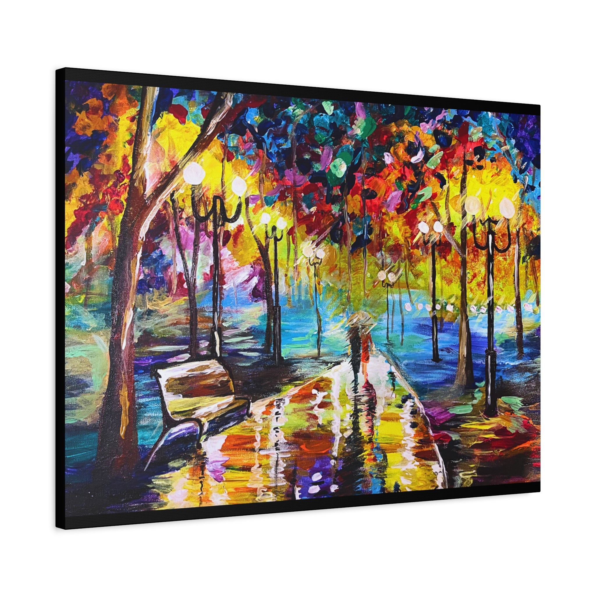 The Calm Storm - Original Colorful Canvas Print
