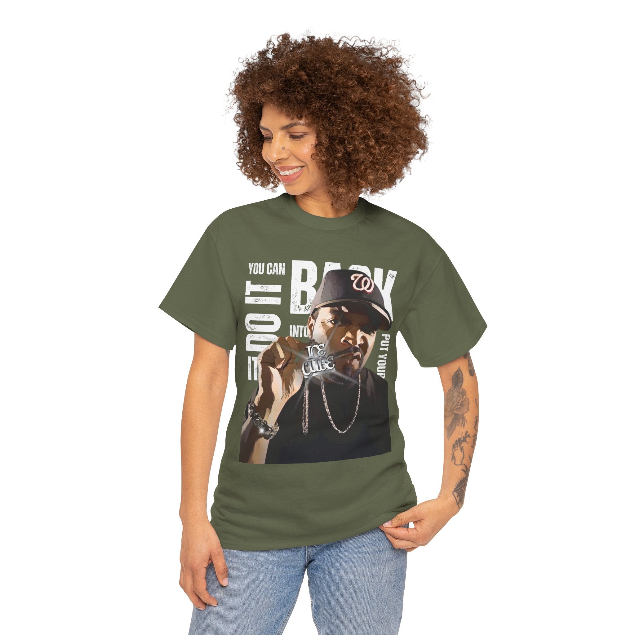Ice Graphic Tee — "You Can Do It, Put Your Back Into It" Streetwear