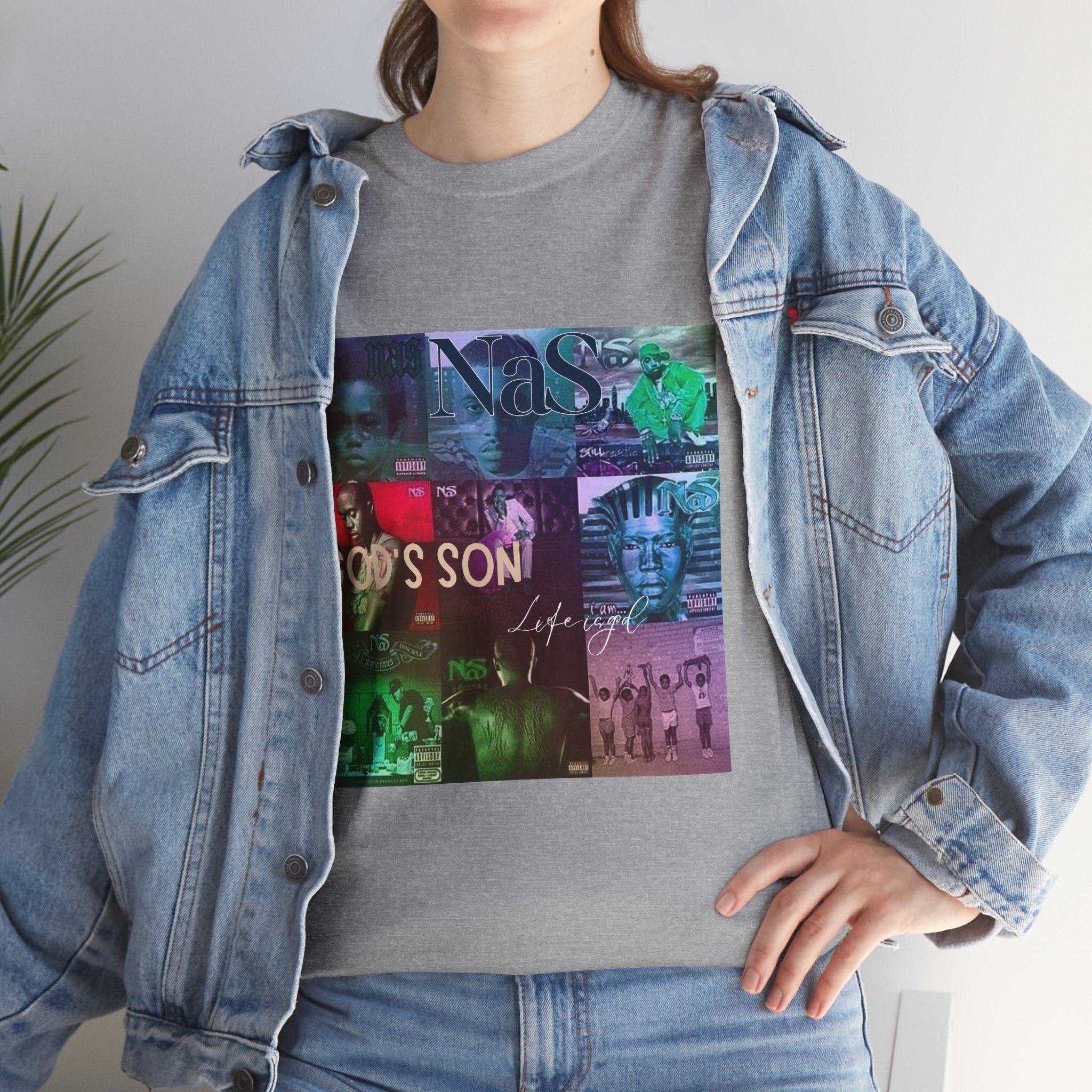 NAS Graphic Tee — Album Covers Retro Collage T-Shirt