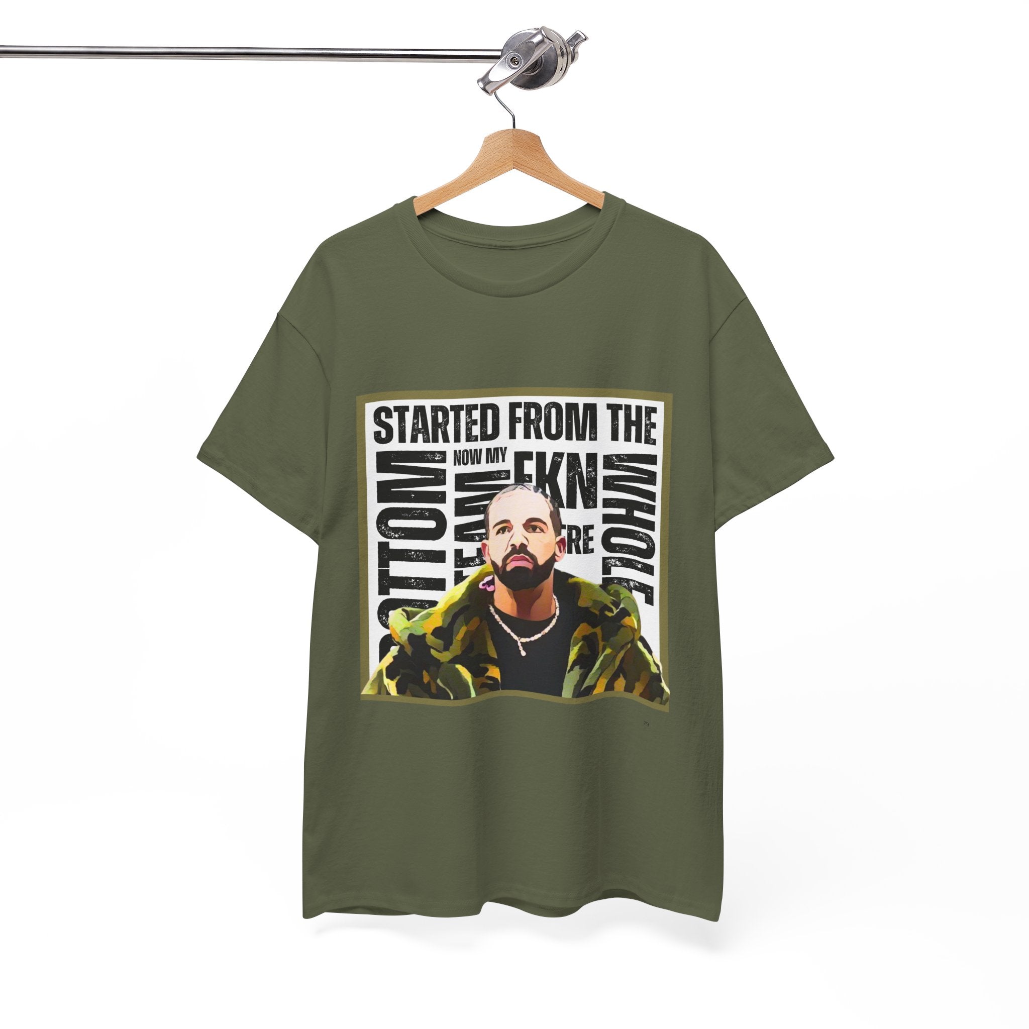 Drake "Started From The Bottom" Graphic Cartoon Tee