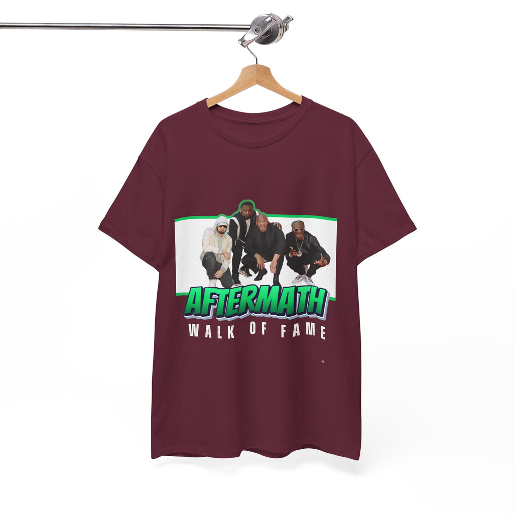 Em, Dre, Snoop, 50 - Unisex Heavy Cotton Tee - "Aftermath" Walk of Fame Graphic Tee