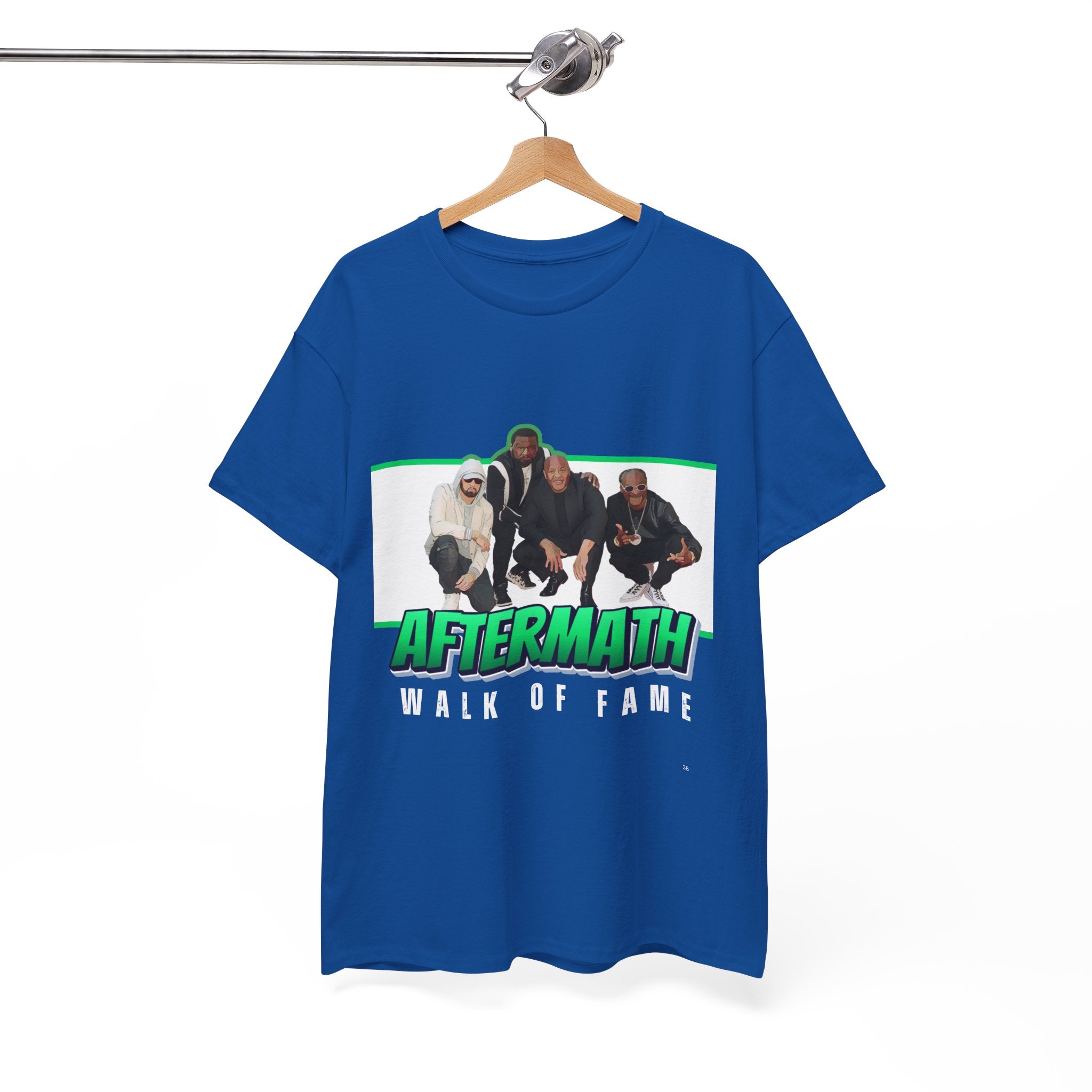 Em, Dre, Snoop, 50 - Unisex Heavy Cotton Tee - "Aftermath" Walk of Fame Graphic Tee