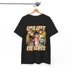 Lisa Left Eye Lopes Graphic Tee — Retro Collage Photo Design with 'Lisa Left Eve Lopes' Text