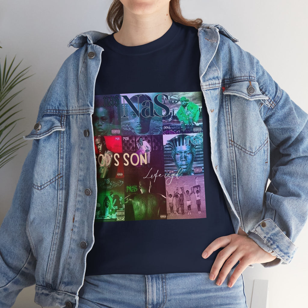 NAS Graphic Tee — Album Covers Retro Collage T-Shirt