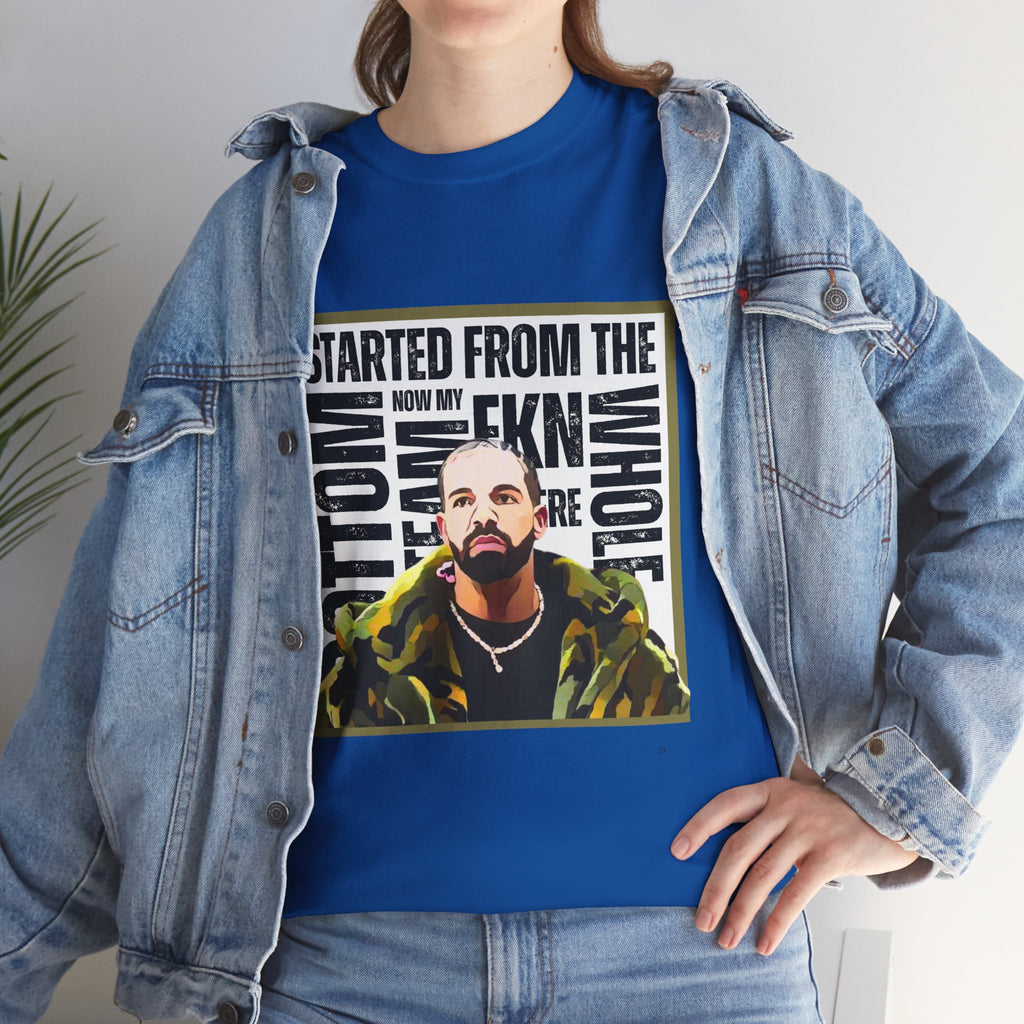 Drake "Started From The Bottom" Graphic Cartoon Tee