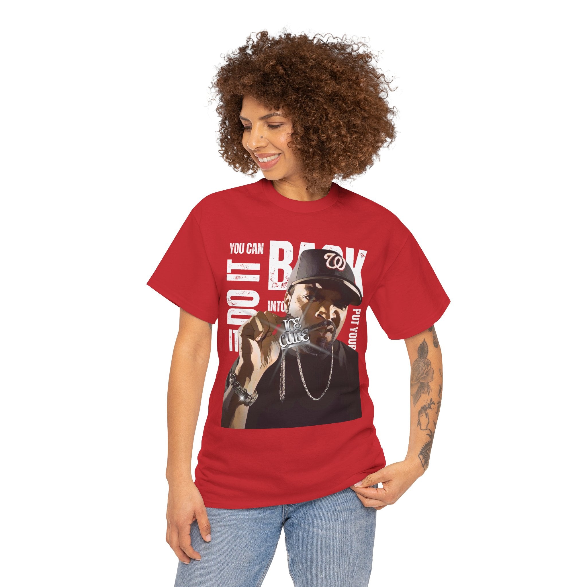 Ice Graphic Tee — "You Can Do It, Put Your Back Into It" Streetwear