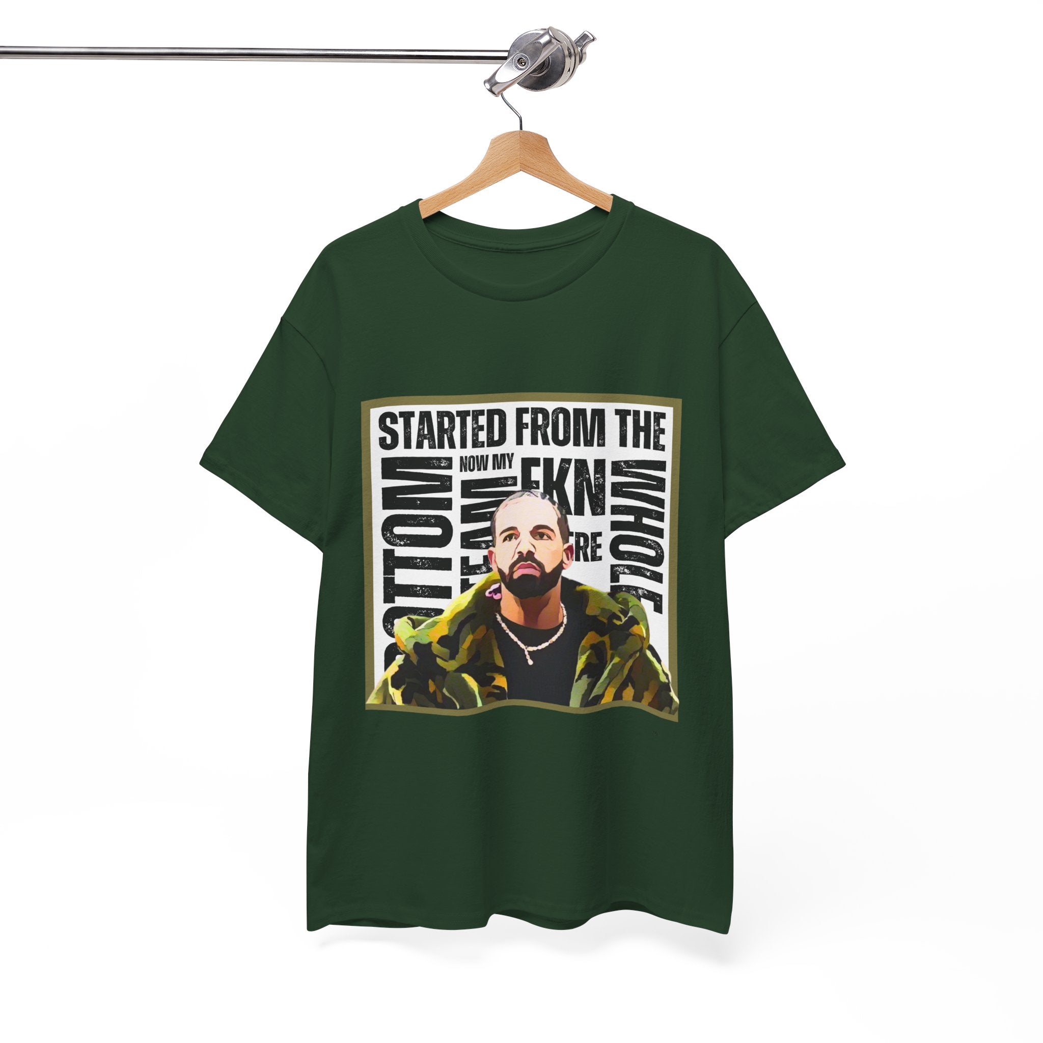 Drake "Started From The Bottom" Graphic Cartoon Tee