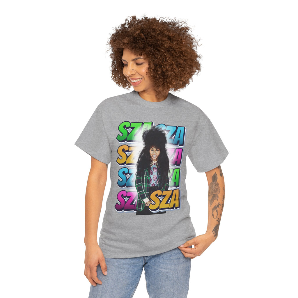 Sza Portrait Graphic Tee — Colorful Retro SZA Fan Shirt