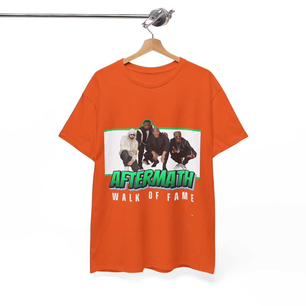 Em, Dre, Snoop, 50 - Unisex Heavy Cotton Tee - "Aftermath" Walk of Fame Graphic Tee