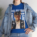 Juice WRLD Cartoon Design Tee — "I Still See Your Shadows in my Room" Graphic Shirt