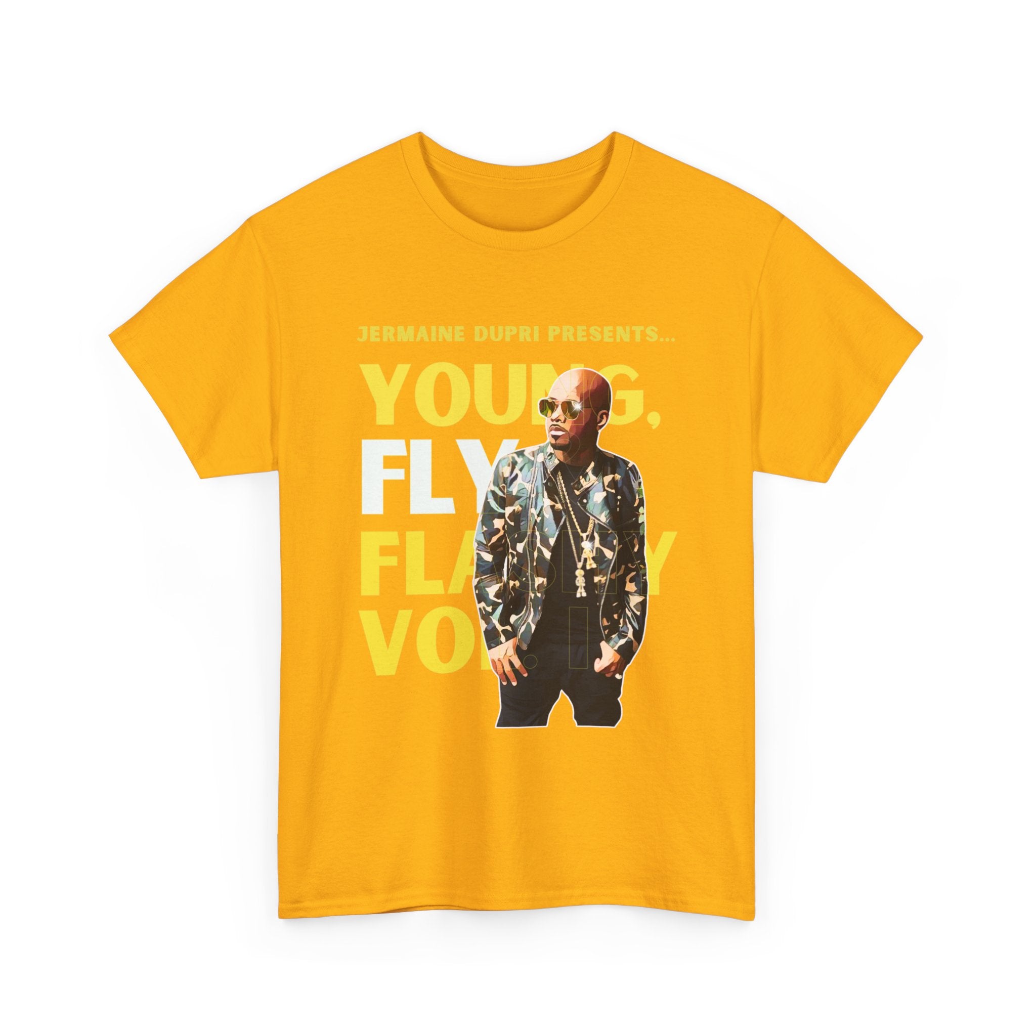 Jermaine Dupri T-Shirt — "Young, Fly Flashy" Album Cover Deisgn Tee