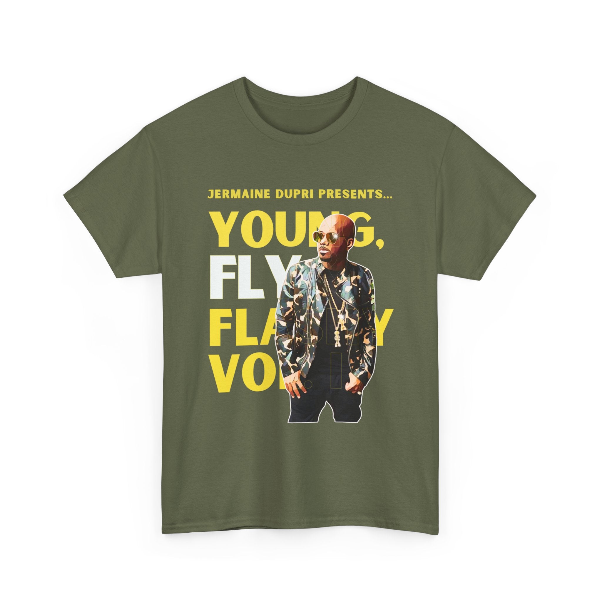 Jermaine Dupri T-Shirt — "Young, Fly Flashy" Album Cover Deisgn Tee