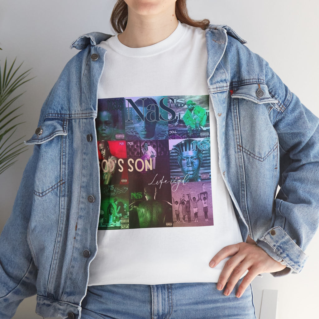 NAS Graphic Tee — Album Covers Retro Collage T-Shirt
