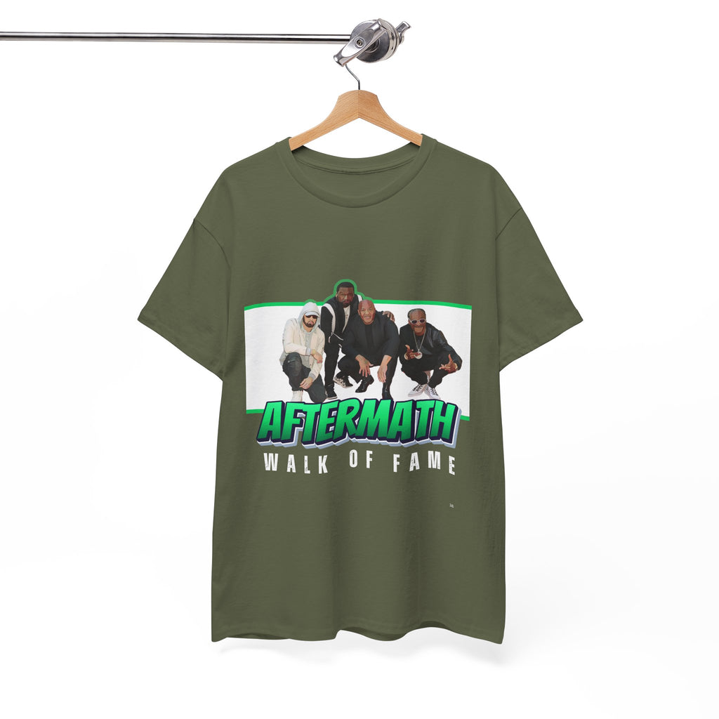 Em, Dre, Snoop, 50 - Unisex Heavy Cotton Tee - "Aftermath" Walk of Fame Graphic Tee
