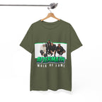 Em, Dre, Snoop, 50 - Unisex Heavy Cotton Tee - "Aftermath" Walk of Fame Graphic Tee