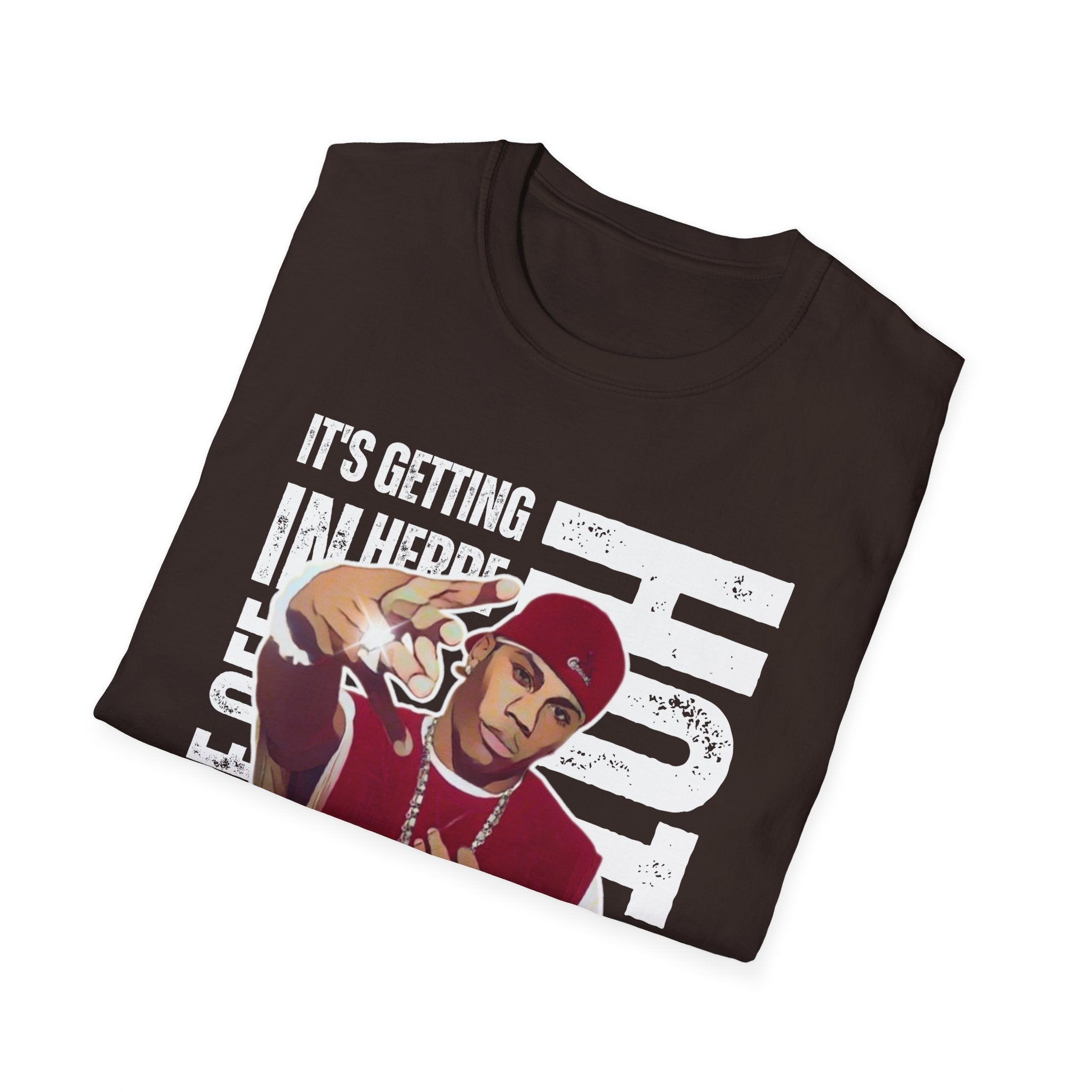 Nelly Hip-Hop Graphic T-Shirt – “It’s Getting Hot In Here” Rap Cartoon GraphicTee