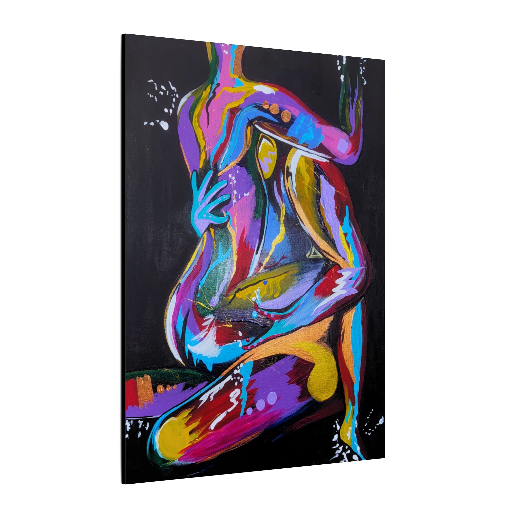 'Last Weekend' - Abstract Colorful Sensual Canvas Print — Matte Stretched Wall Art