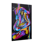 'Last Weekend' - Abstract Colorful Sensual Canvas Print — Matte Stretched Wall Art