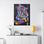 'Last Weekend' - Abstract Colorful Sensual Canvas Print — Matte Stretched Wall Art