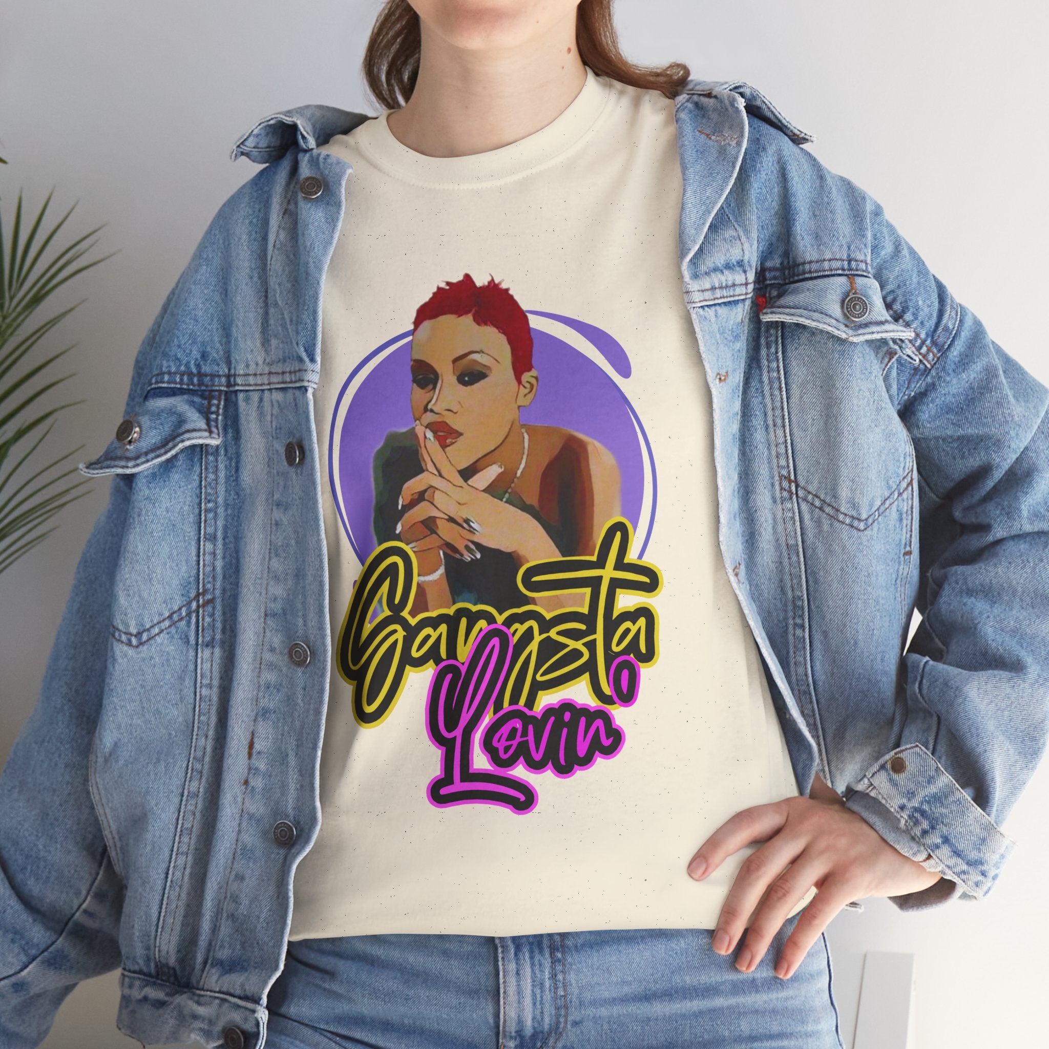 Eve T-Shirt — Gangsta Lovin' Graphic Cartoon Tee (Retro Rap Portrait)