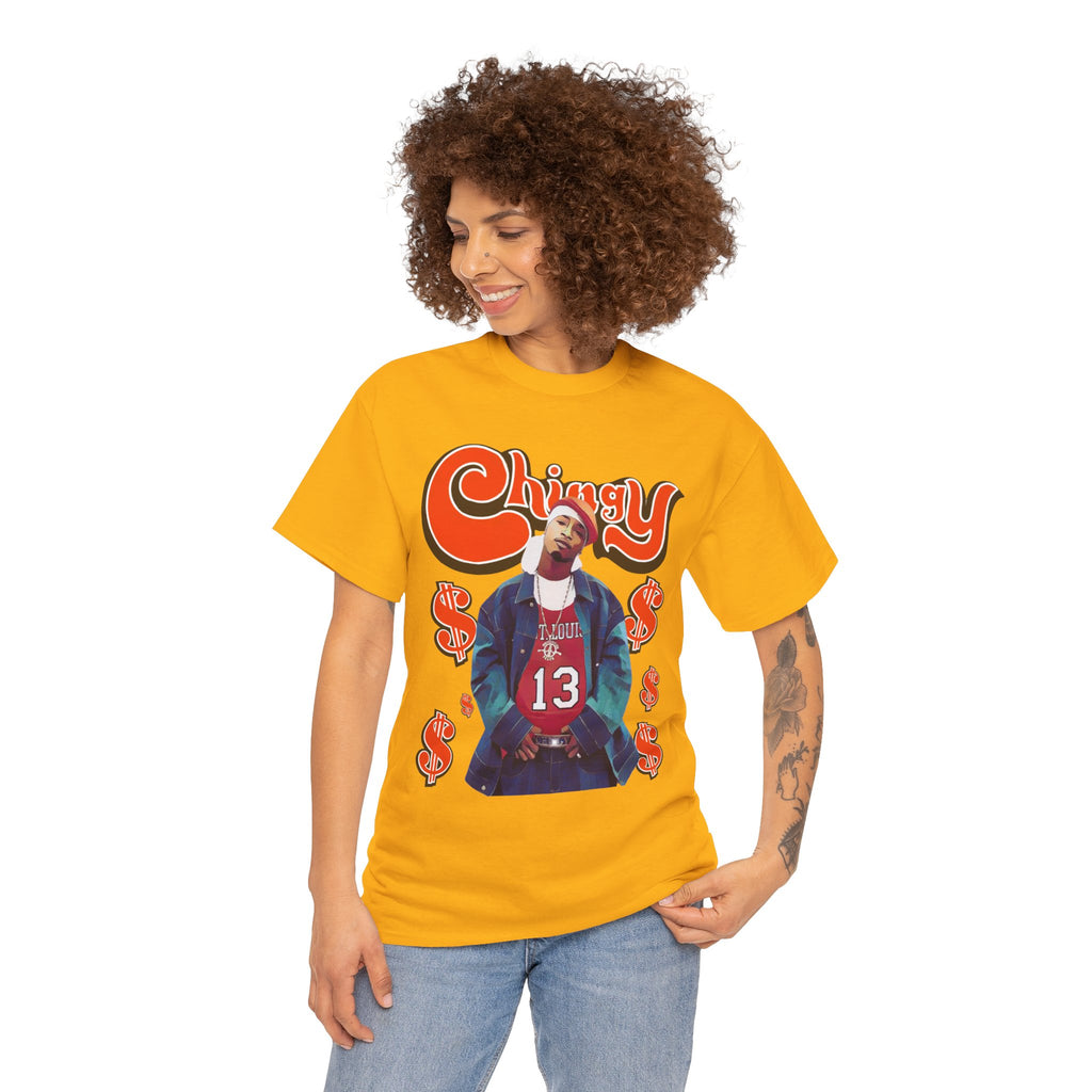 Chingy Retro Rap Tee — "Chingy" Graphic Shirt with Dollar Sign Motif