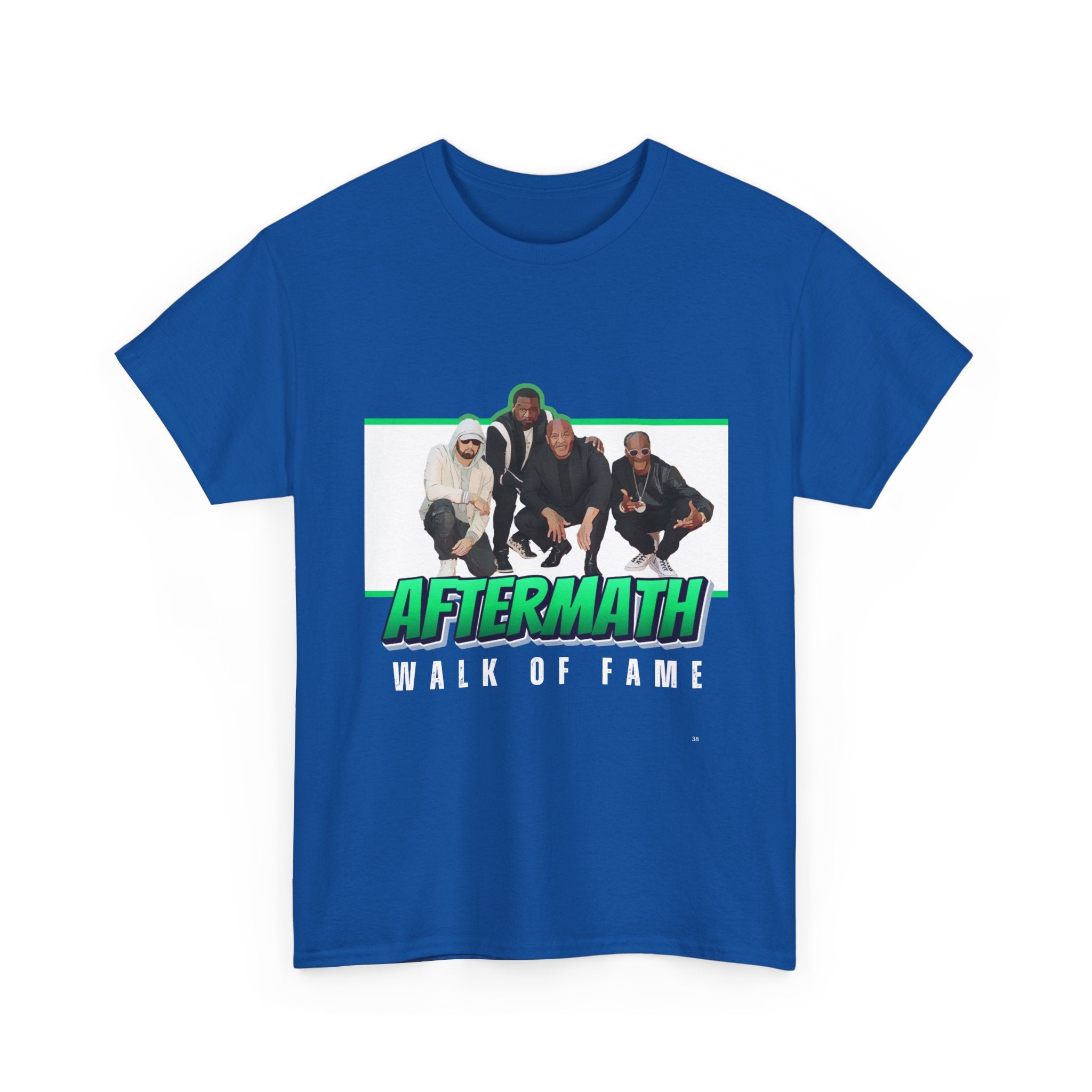 Em, Dre, Snoop, 50 - Unisex Heavy Cotton Tee - "Aftermath" Walk of Fame Graphic Tee