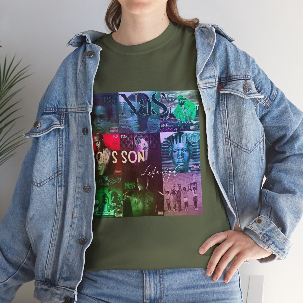 NAS Graphic Tee — Album Covers Retro Collage T-Shirt
