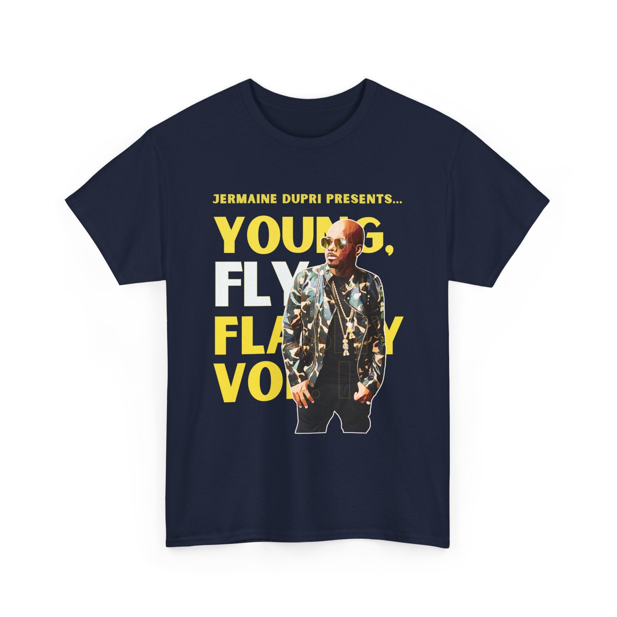 Jermaine Dupri T-Shirt — "Young, Fly Flashy" Album Cover Deisgn Tee