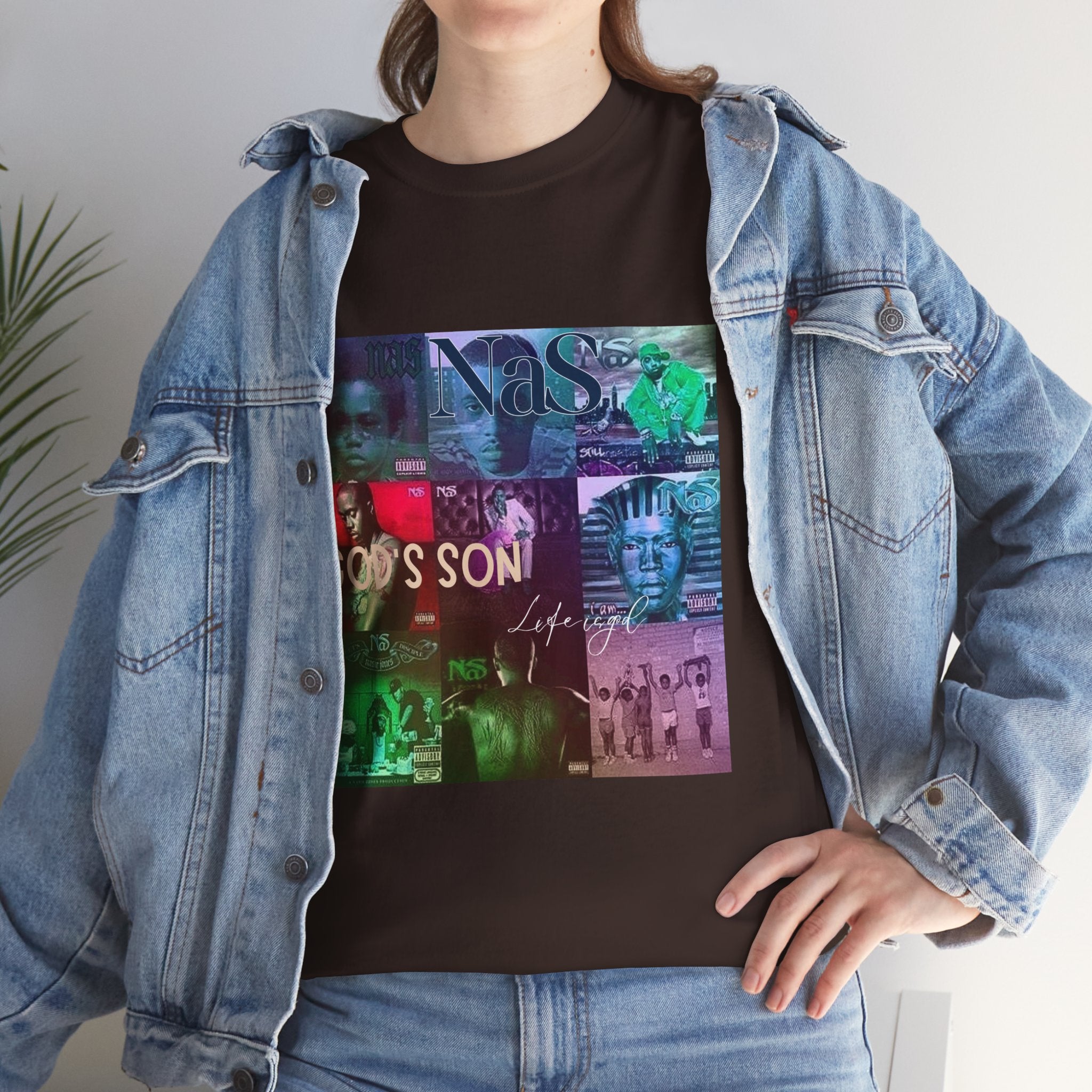 NAS Graphic Tee — Album Covers Retro Collage T-Shirt