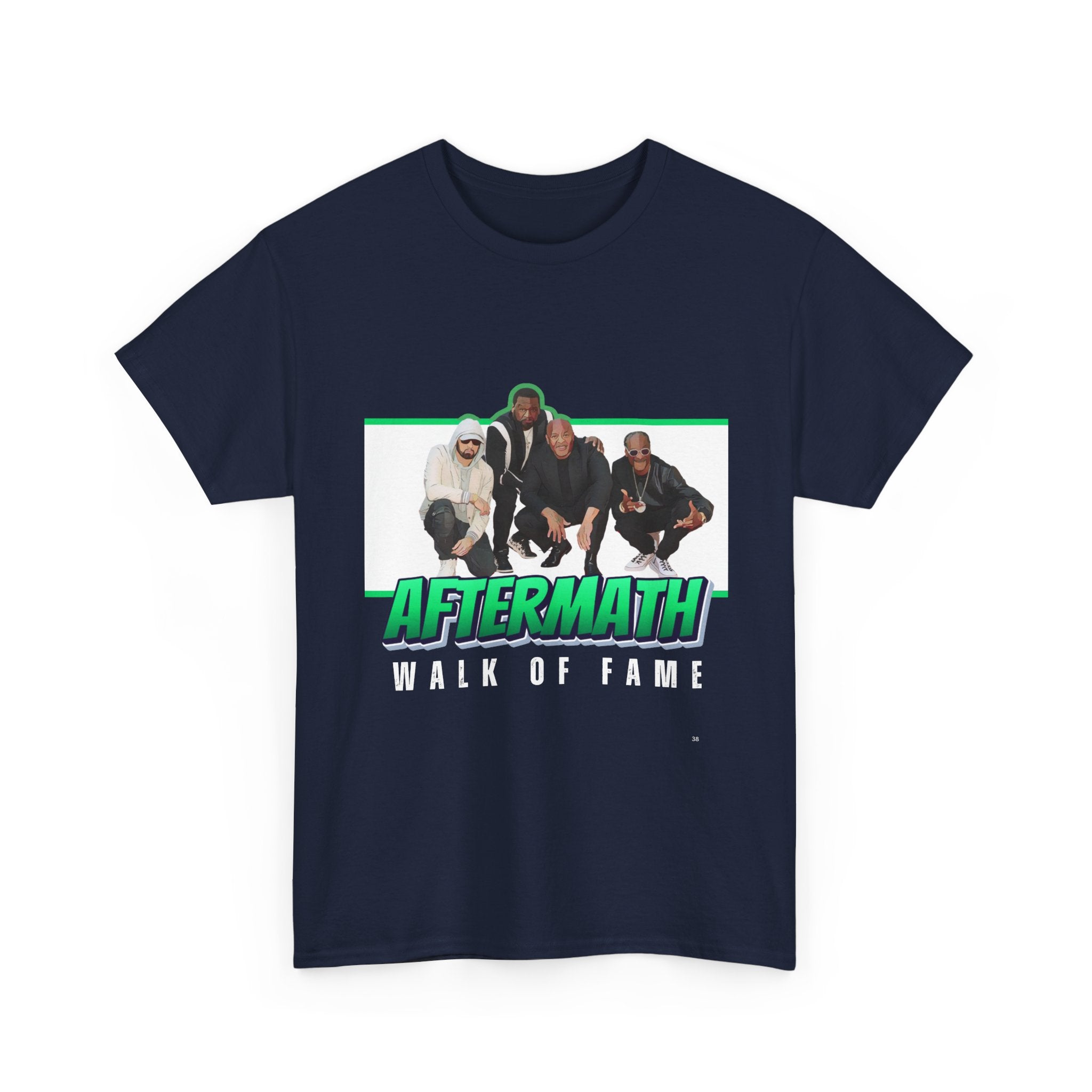 Em, Dre, Snoop, 50 - Unisex Heavy Cotton Tee - "Aftermath" Walk of Fame Graphic Tee