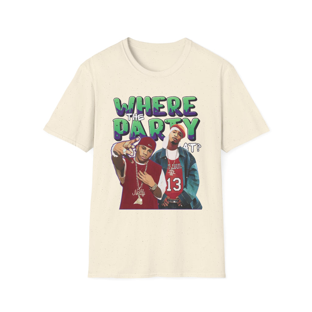 Nelly & Ja Rule Graphic T-Shirt — "Where The Party At?" Retro Hip-Hop Tee