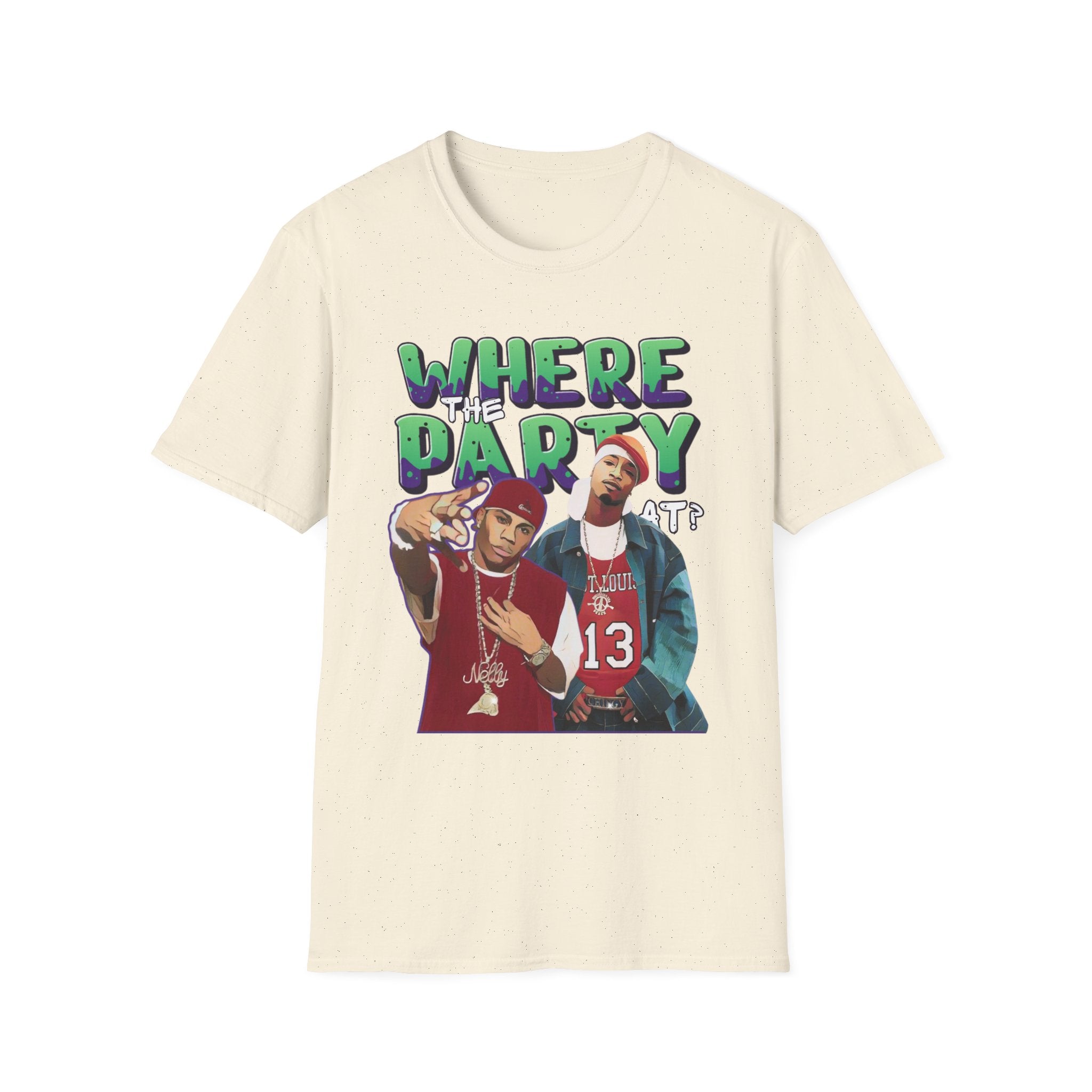 Nelly & Ja Rule Graphic T-Shirt — "Where The Party At?" Retro Hip-Hop Tee
