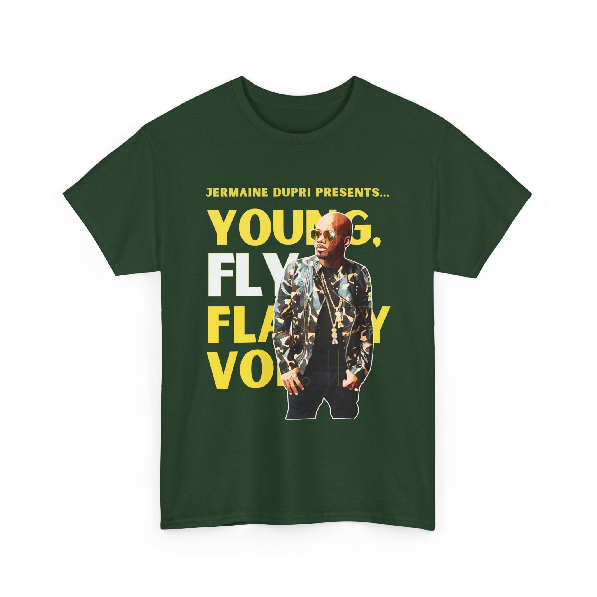 Jermaine Dupri T-Shirt — "Young, Fly Flashy" Album Cover Deisgn Tee