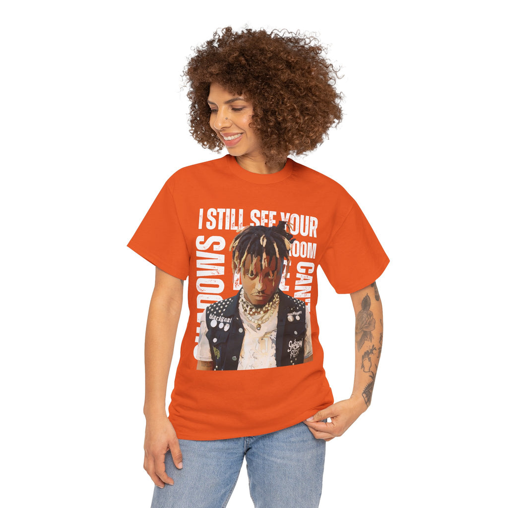 Juice WRLD Cartoon Design Tee — "I Still See Your Shadows in my Room" Graphic Shirt