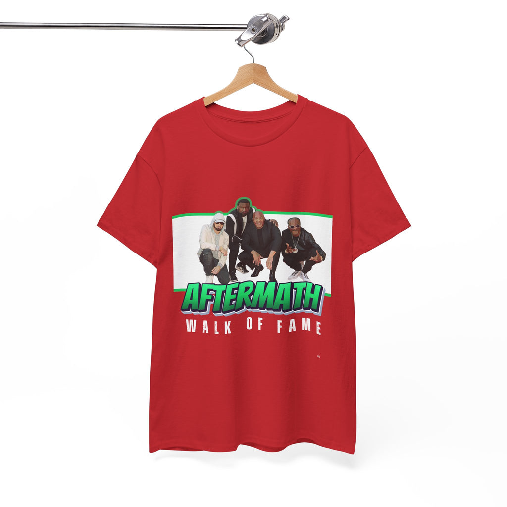 Em, Dre, Snoop, 50 - Unisex Heavy Cotton Tee - "Aftermath" Walk of Fame Graphic Tee