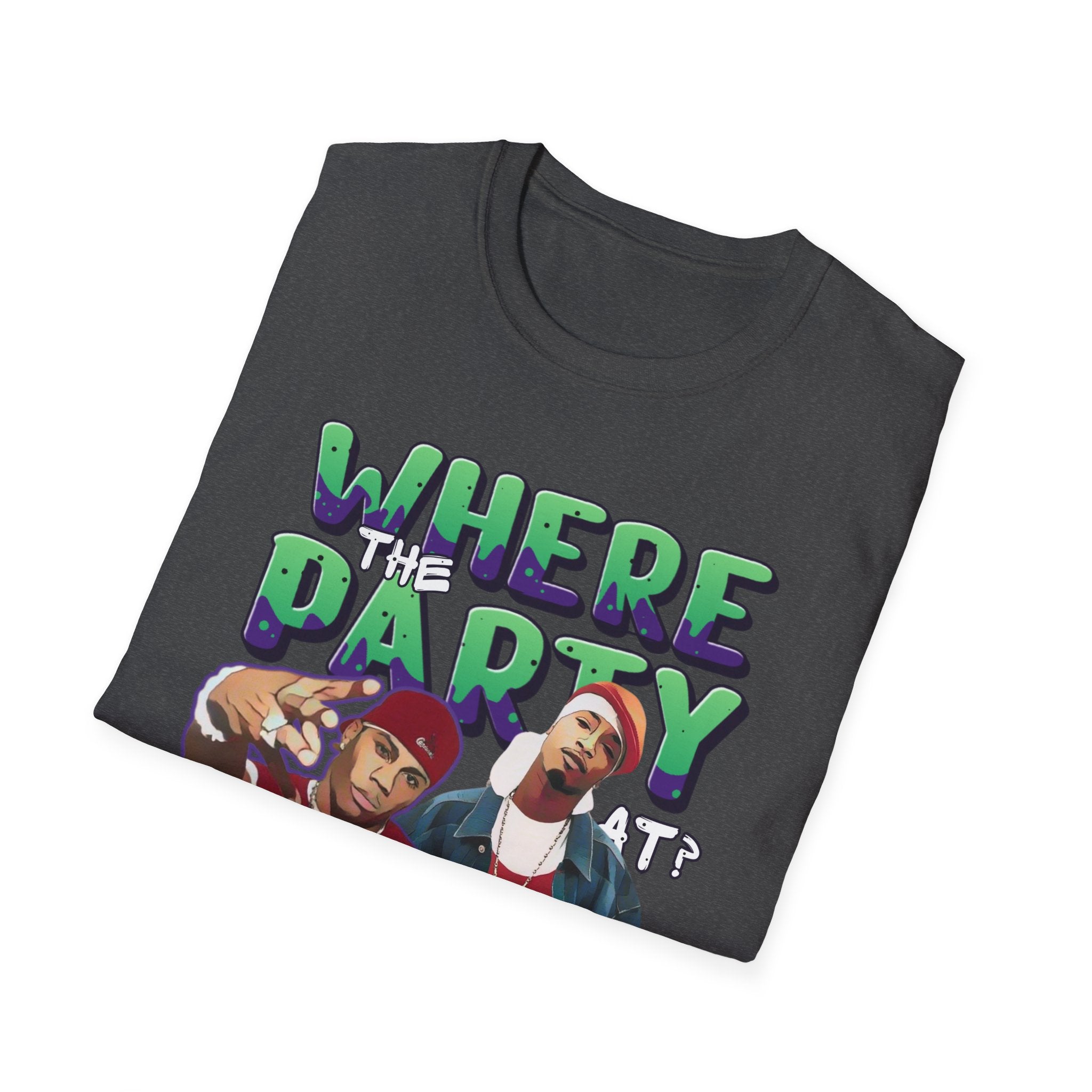 Nelly & Ja Rule Graphic T-Shirt — "Where The Party At?" Retro Hip-Hop Tee