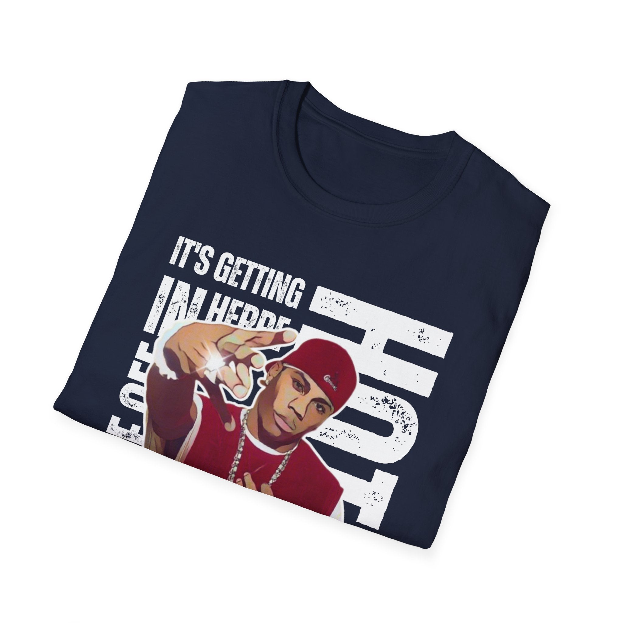 Nelly Hip-Hop Graphic T-Shirt – “It’s Getting Hot In Here” Rap Cartoon GraphicTee