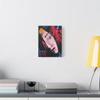 "The Death of Slim Shady" Album Cover Portrait with Acyrlic Paint Print (Stretched 1.25") Matte Canvas Print