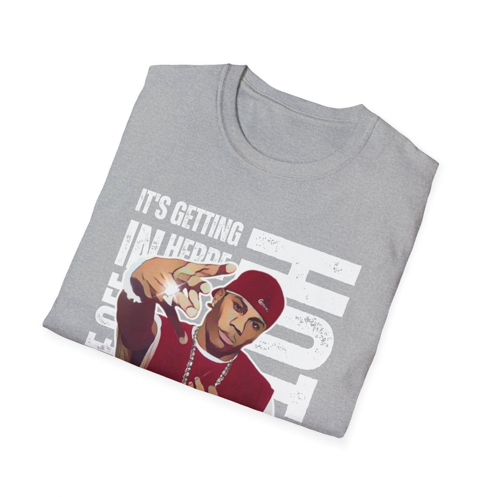Nelly Hip-Hop Graphic T-Shirt – “It’s Getting Hot In Here” Rap Cartoon GraphicTee