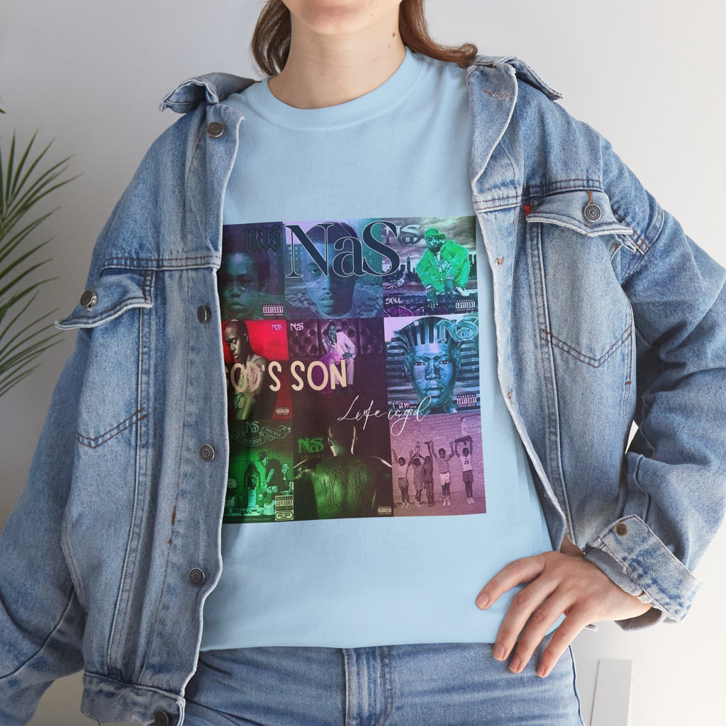 NAS Graphic Tee — Album Covers Retro Collage T-Shirt