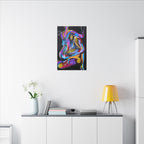 'Last Weekend' - Abstract Colorful Sensual Canvas Print — Matte Stretched Wall Art