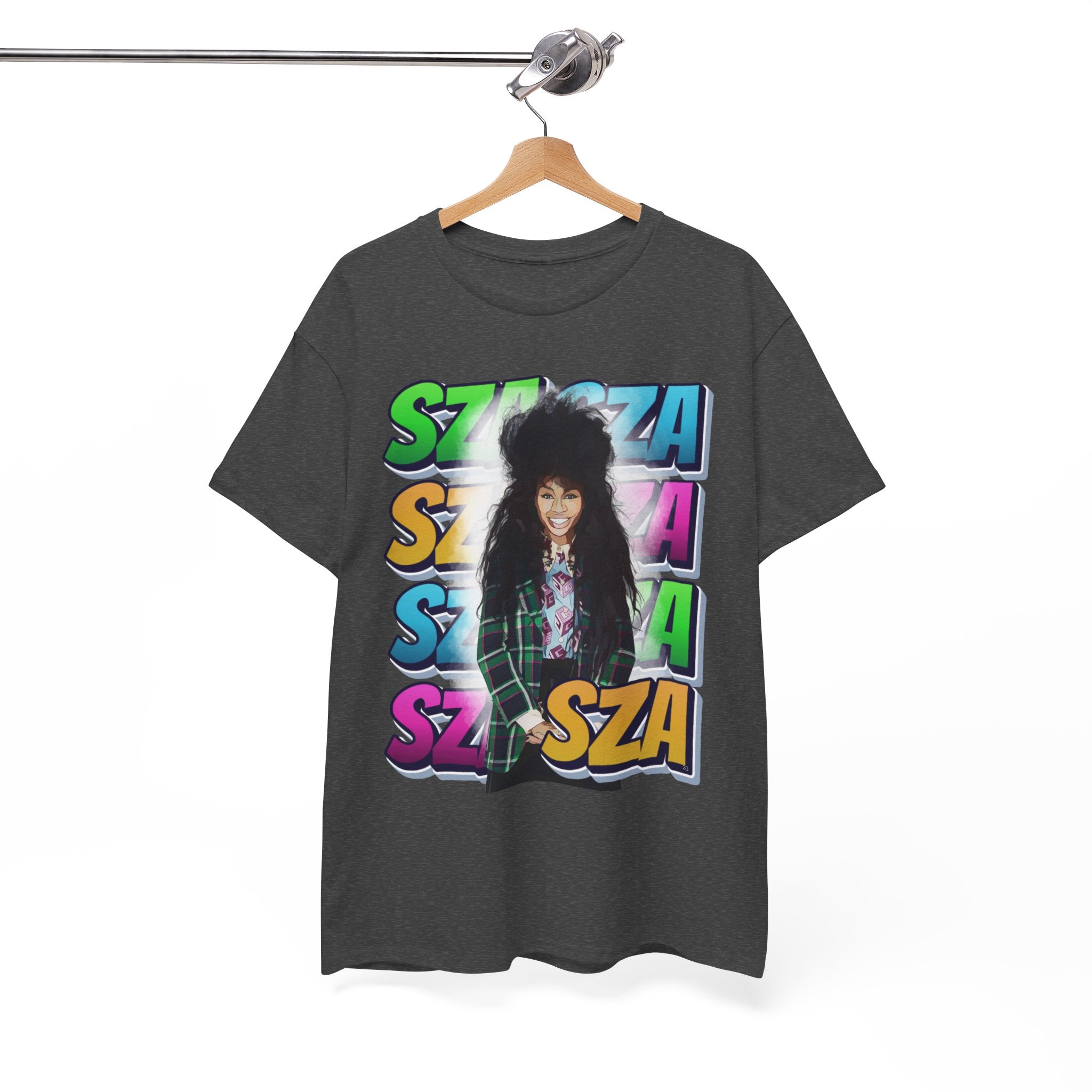 Sza Portrait Graphic Tee — Colorful Retro SZA Fan Shirt