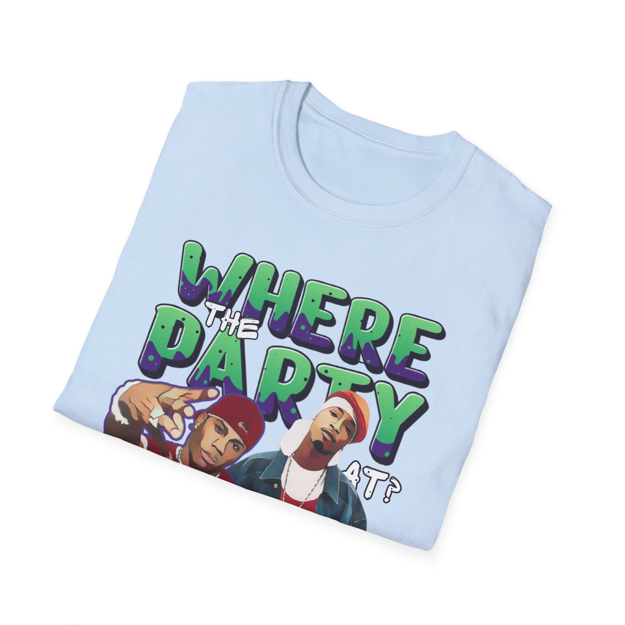 Nelly & Ja Rule Graphic T-Shirt — "Where The Party At?" Retro Hip-Hop Tee