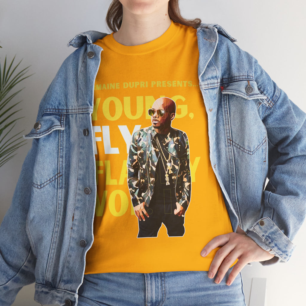 Jermaine Dupri T-Shirt — "Young, Fly Flashy" Album Cover Deisgn Tee