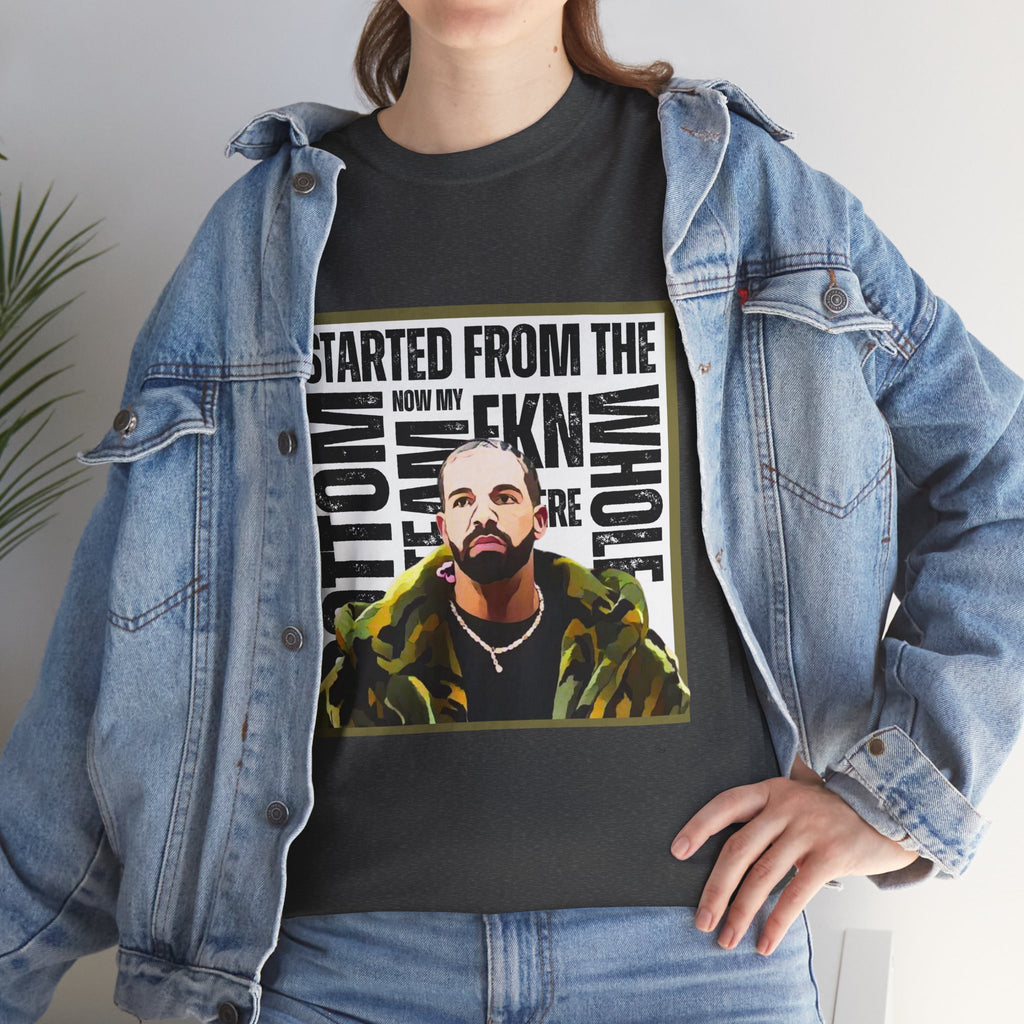 Drake "Started From The Bottom" Graphic Cartoon Tee