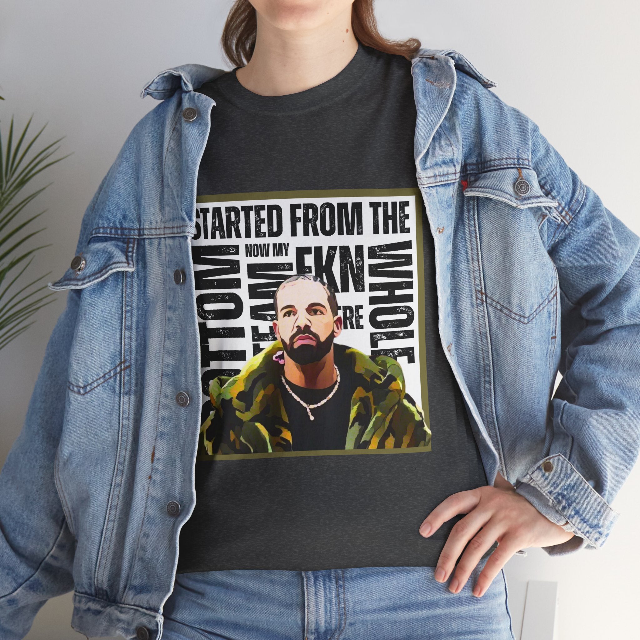 Drake "Started From The Bottom" Graphic Cartoon Tee